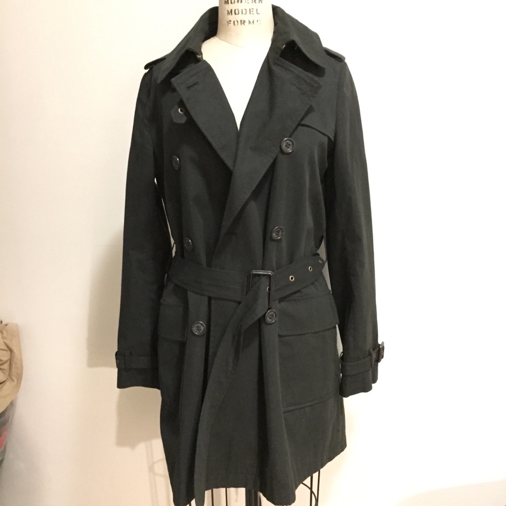 Lauren Ralph Lauren black trench coat size m